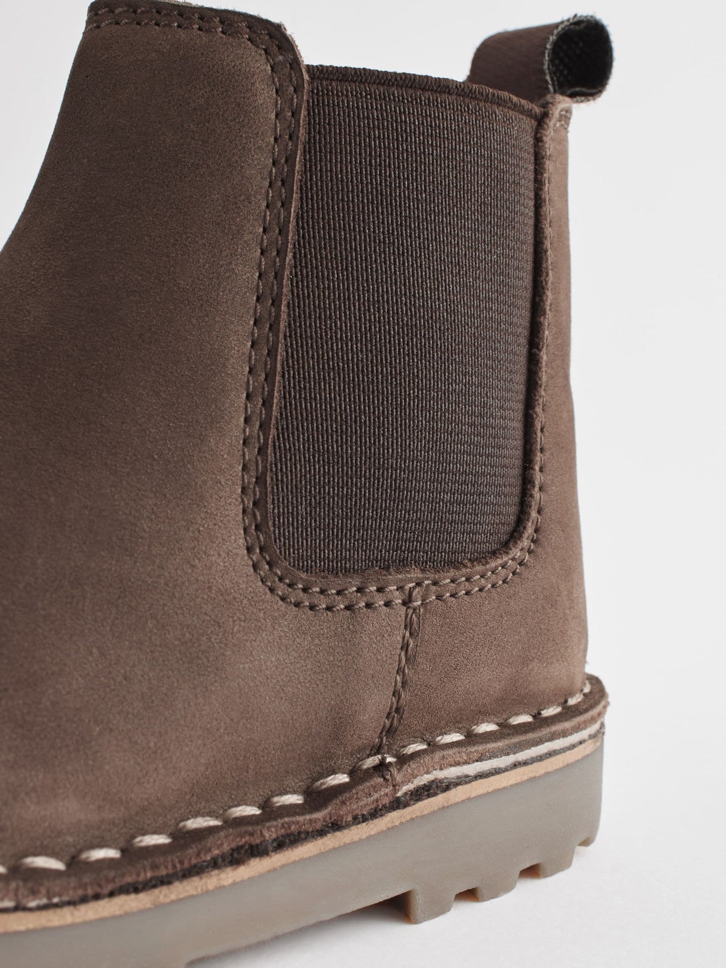 Chocolate Brown Standard Fit (F) Warm Lined Leather Chelsea Boots image 5