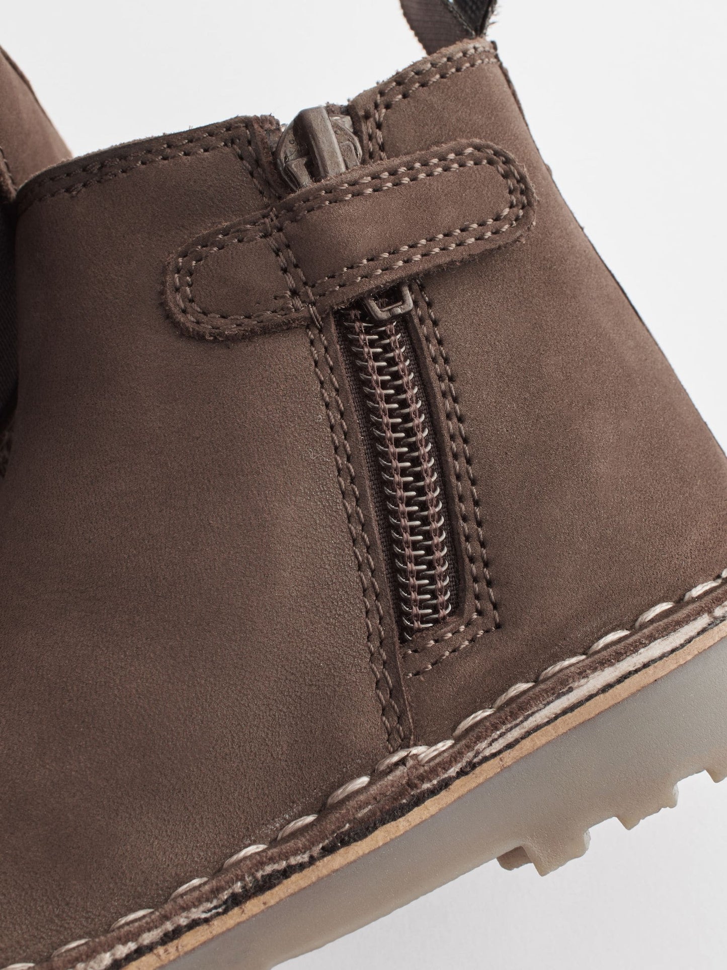 Chocolate Brown Standard Fit (F) Warm Lined Leather Chelsea Boots image 7