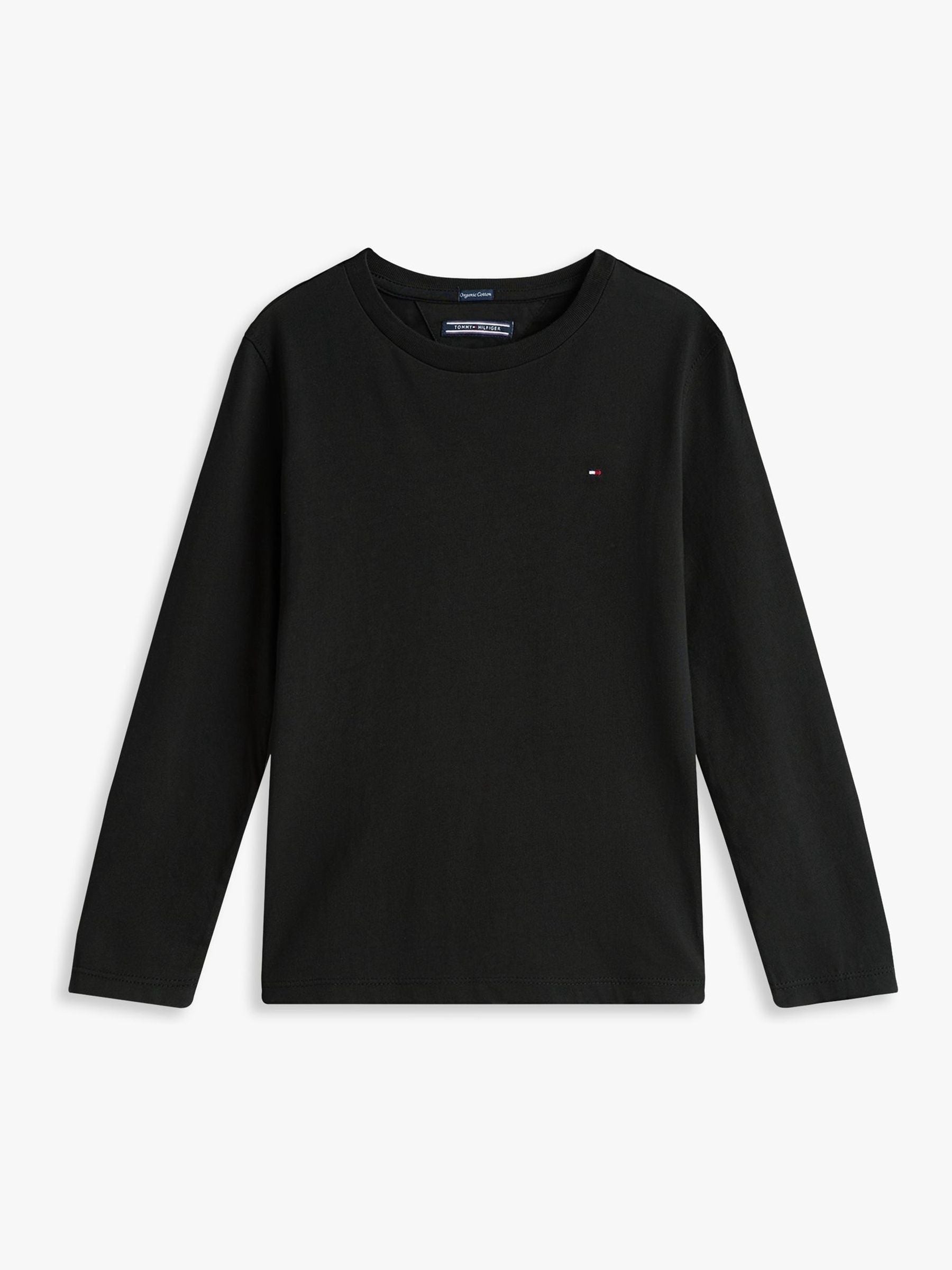 Tommy Hilfiger Black Basic Long Sleeve Top image 5