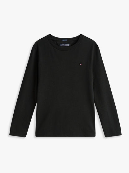 Tommy Hilfiger Black Basic Long Sleeve Top image 5