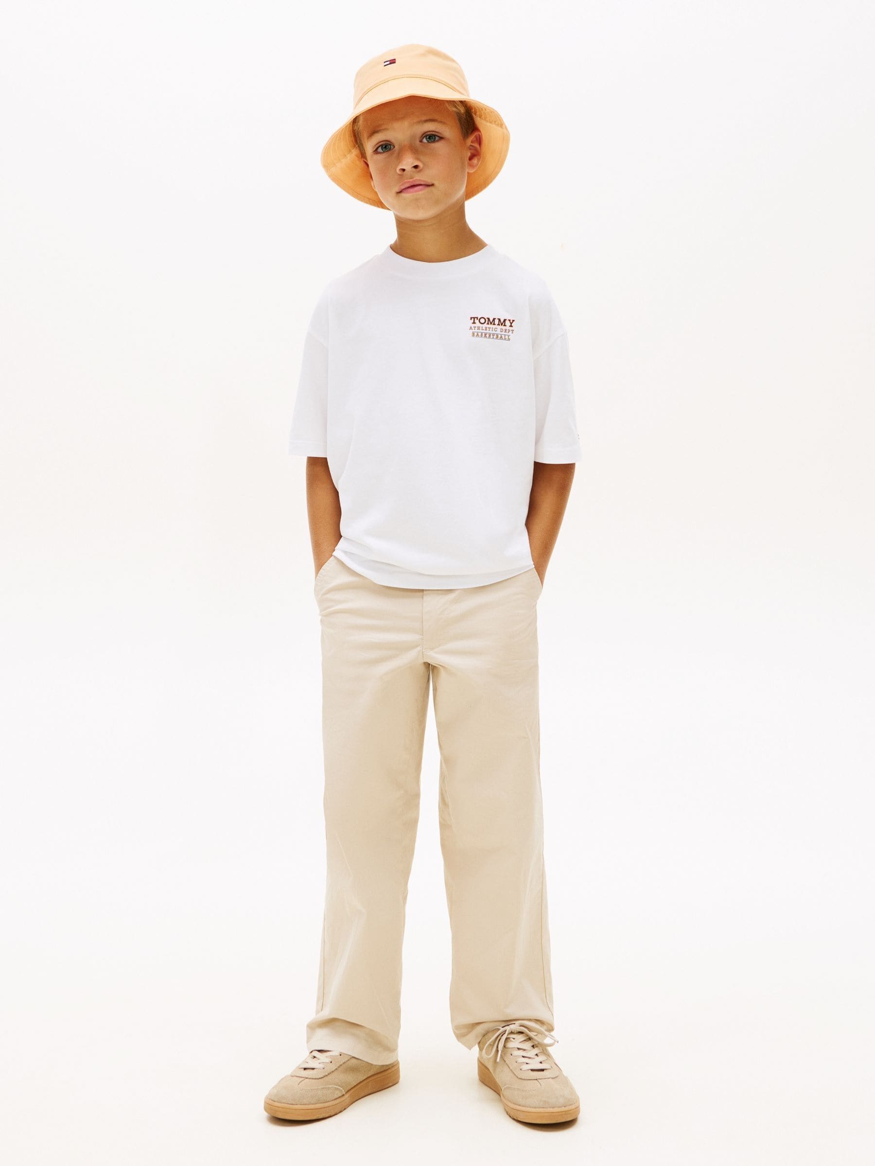 Tommy Hilfiger White Back Graphic Crew Neck T-Shirt image 3