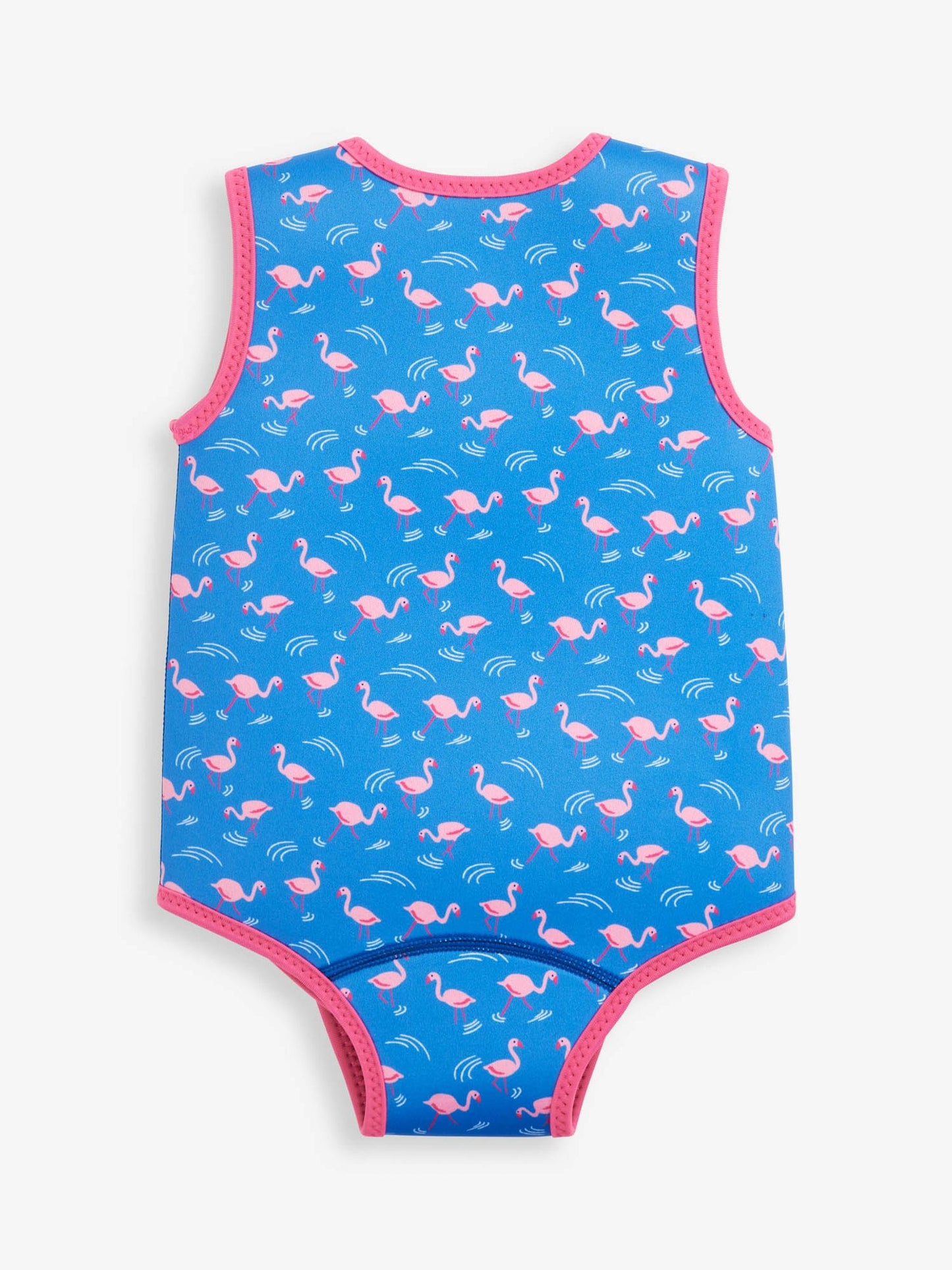 JoJo Maman Bébé Blue Flamingo Print Baby Wetsuit image 2