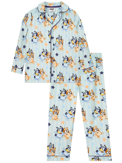 Character Blue Bluey And Bingo Button Up Pyjamas - image 1