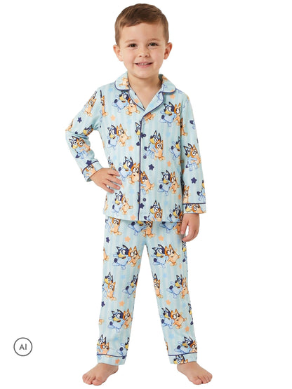 Character Blue Bluey And Bingo Button Up Pyjamas - image 2