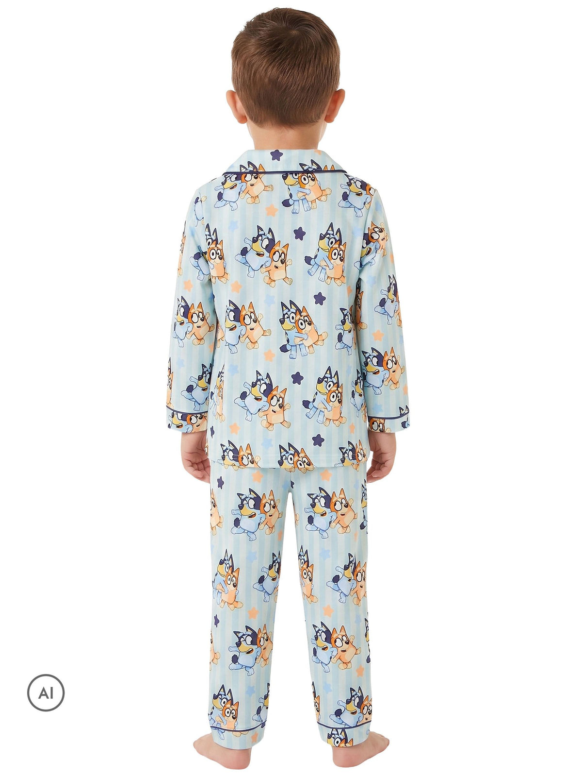 Character Blue Bluey And Bingo Button Up Pyjamas - image 3