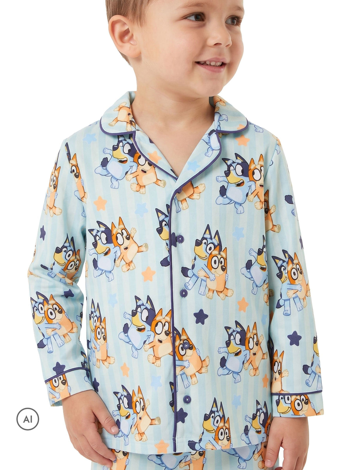 Character Blue Bluey And Bingo Button Up Pyjamas - image 6