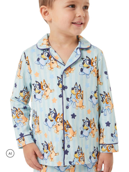 Character Blue Bluey And Bingo Button Up Pyjamas - image 6
