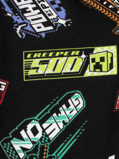 Character Black Minecraft Racing Sports Club Pyjamas - image 11