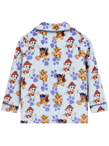 Character Blue Paw Patrol Button Up Chase, Marshall & Rubble Pyjamas - image 9