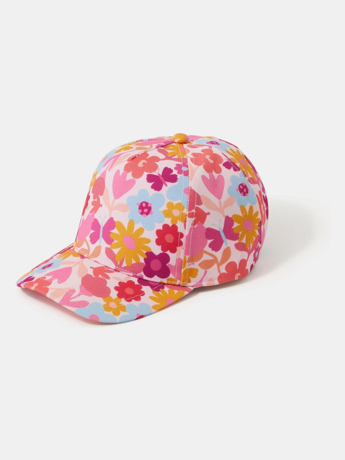 Angels By Accessorize Pink Girls Floral Cap - image 1