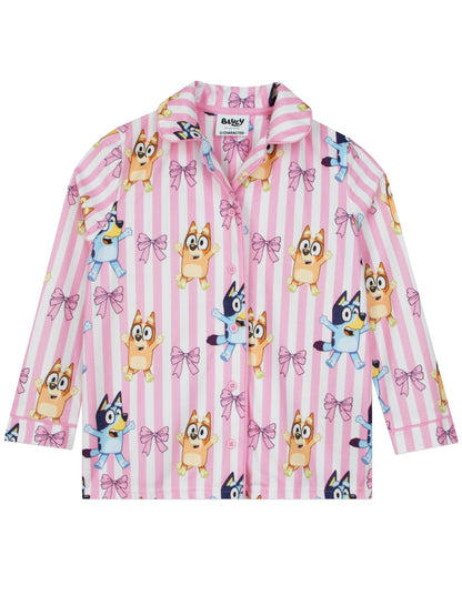 Character Pink Bluey And Bingo Button Up Pyjamas - image 2