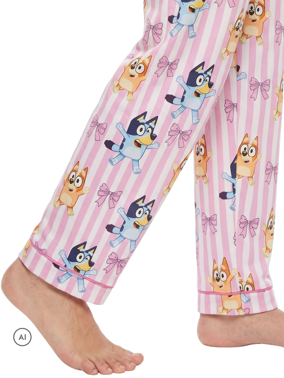 Character Pink Bluey And Bingo Button Up Pyjamas - image 7