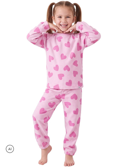 Harry Bear Pink Heart Fleece Pyjamas - image 5