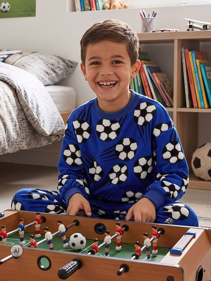 Harry Bear Blue Football Fleece Pyjamas - image 2