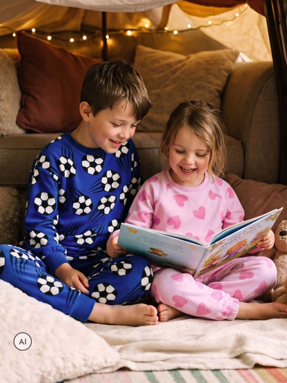 Harry Bear Blue Football Fleece Pyjamas - image 3