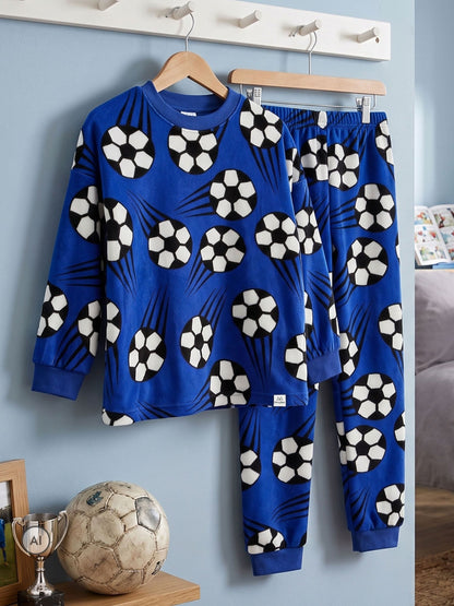 Harry Bear Blue Football Fleece Pyjamas - image 4