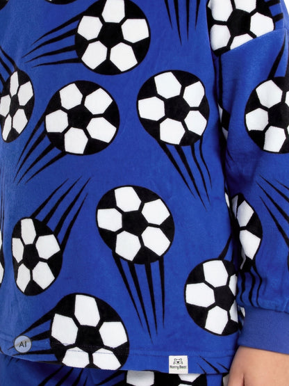 Harry Bear Blue Football Fleece Pyjamas - image 6