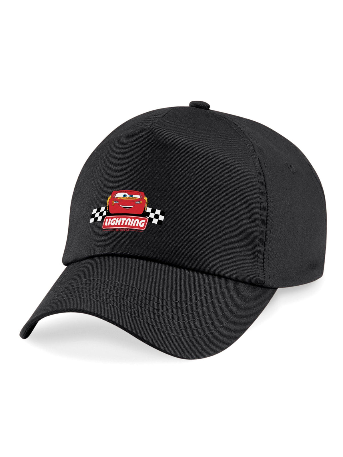 Rags & Rascals Black Disney Cars Lightning Hat - image 1