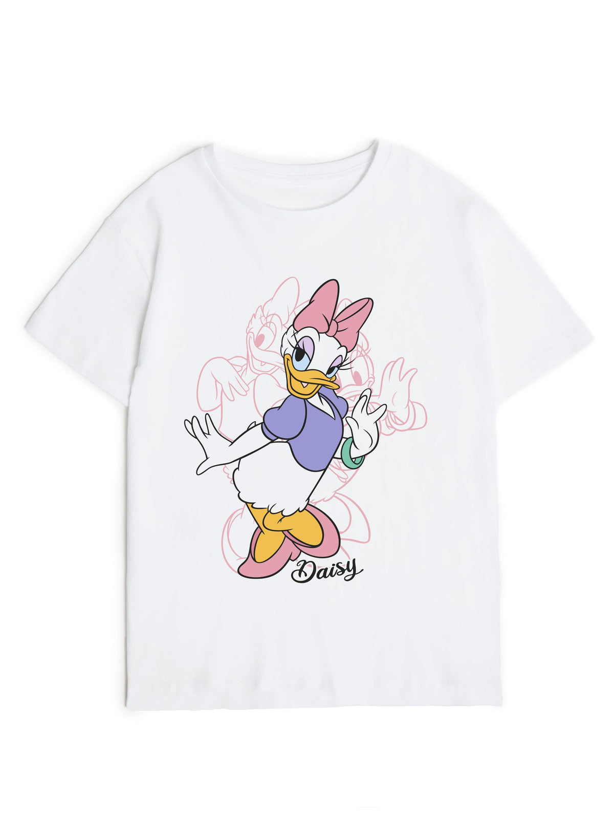 Rags & Rascals White Disney Minnie Mouse Daisy Duck T-Shirt - image 1