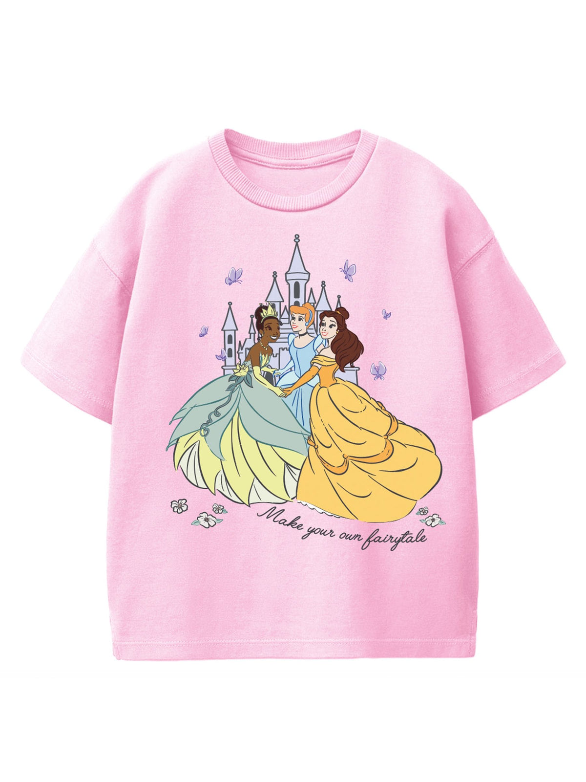 Rags & Rascals Pink Disney Princess Take To The Castle T-Shirt - image 1