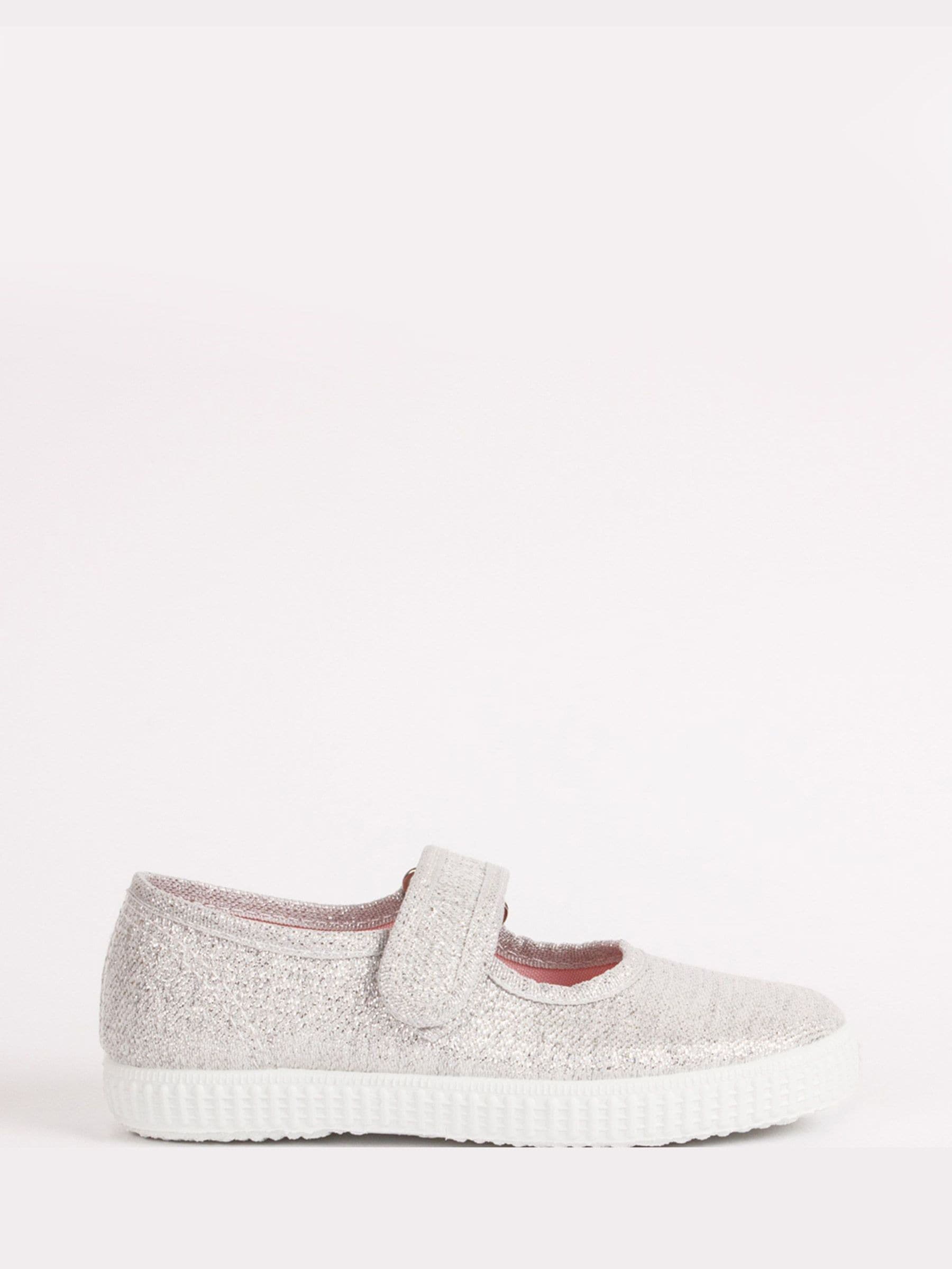 Silver Martha Canvas Shoes image 1