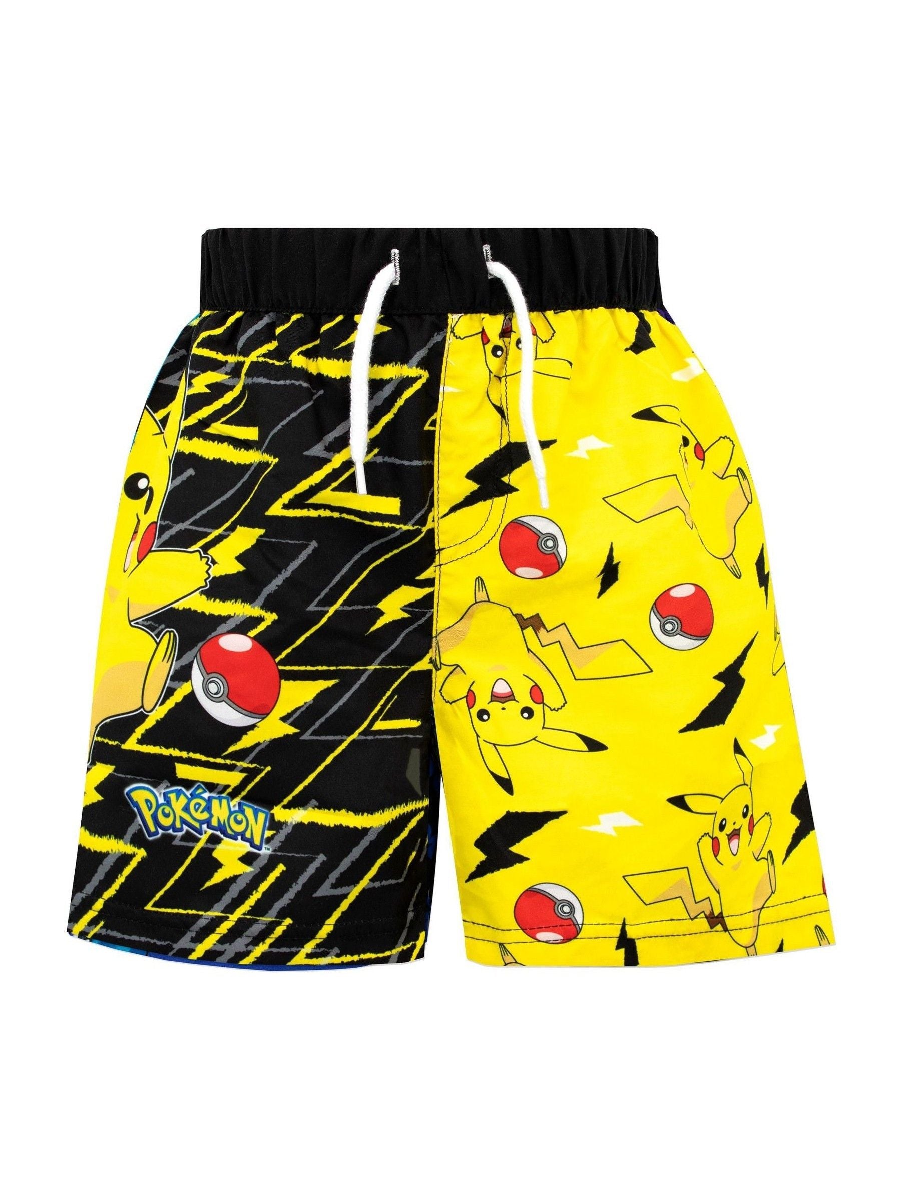 Dsiney Kidz - Character Yellow Pokemon Pikachu Swim Shorts image 1