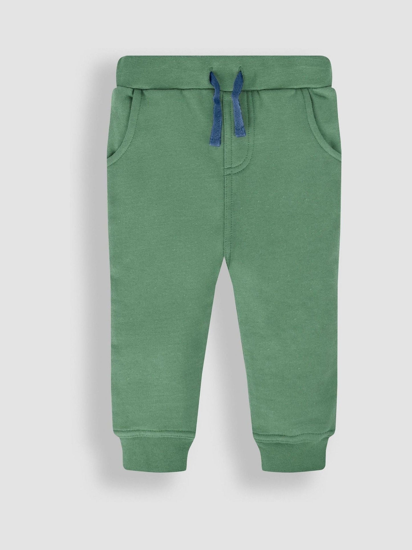 JoJo Maman Bébé Khaki Green & Blue 2-Pack Joggers image 2