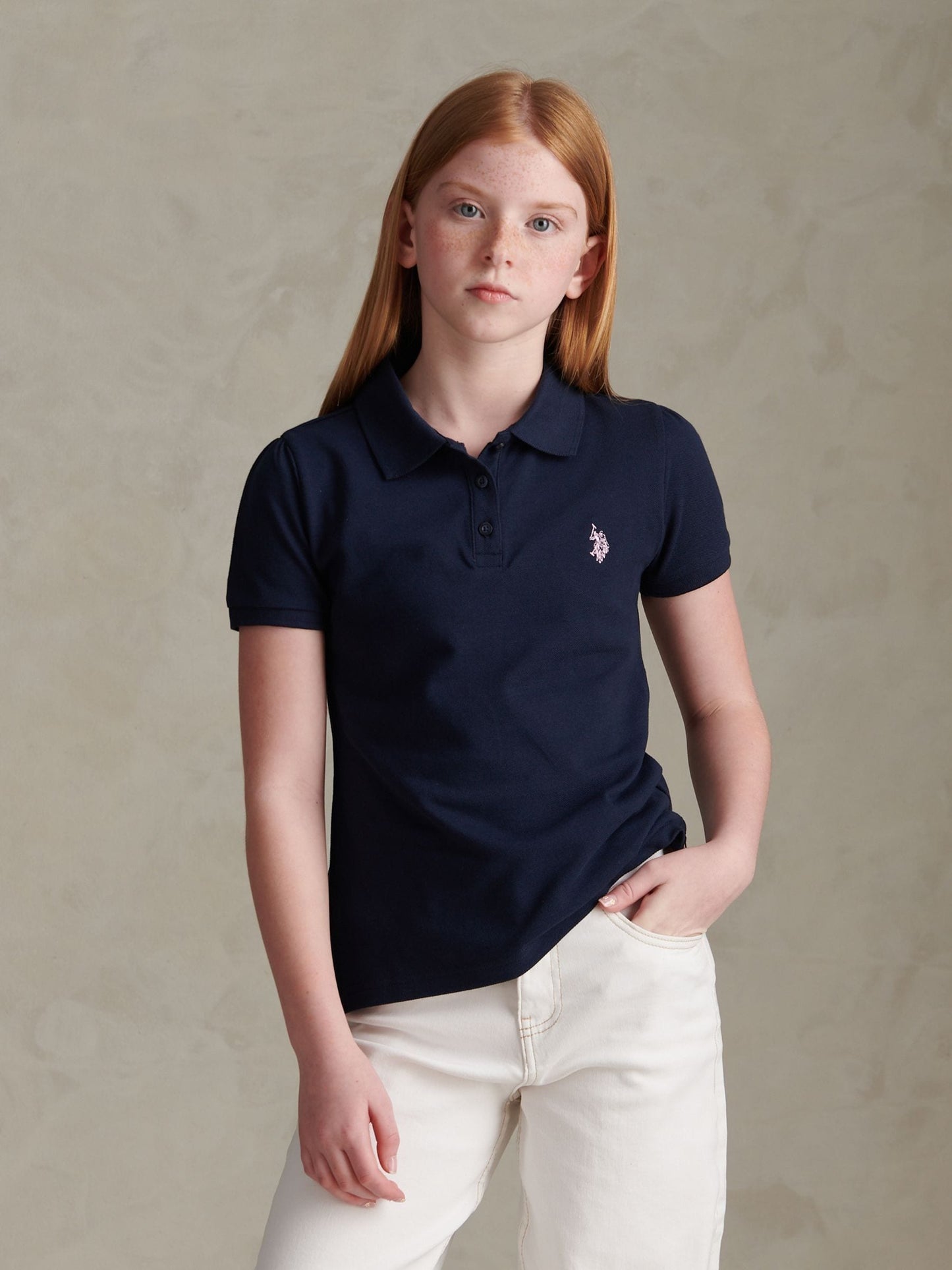 Dsiney Kidz - U.S. Polo Assn. Blue Regular Polo Top image 1