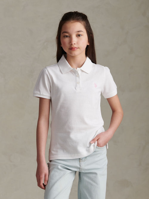 Dsiney Kidz - U.S. Polo Assn. White Regular Polo Top image 1