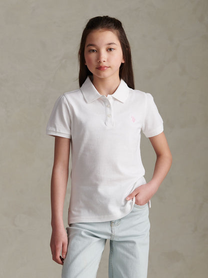 Dsiney Kidz - U.S. Polo Assn. White Regular Polo Top image 1
