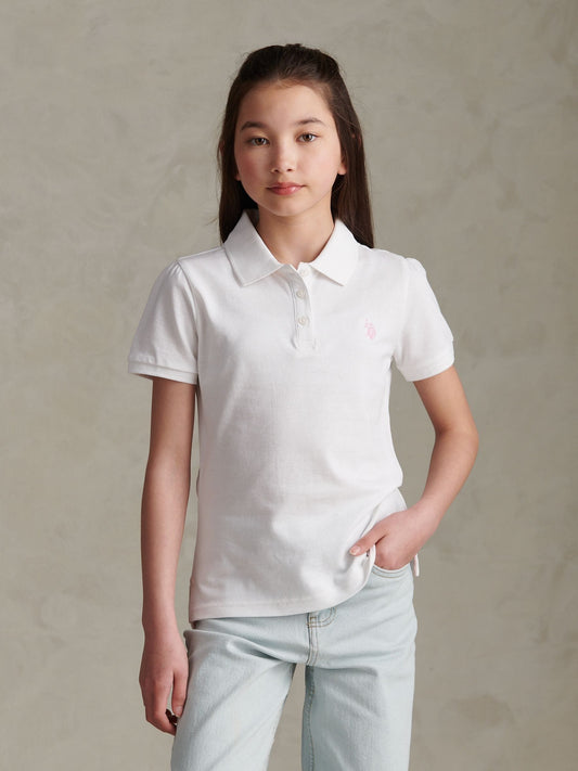 Dsiney Kidz - U.S. Polo Assn. White Regular Polo Top image 1