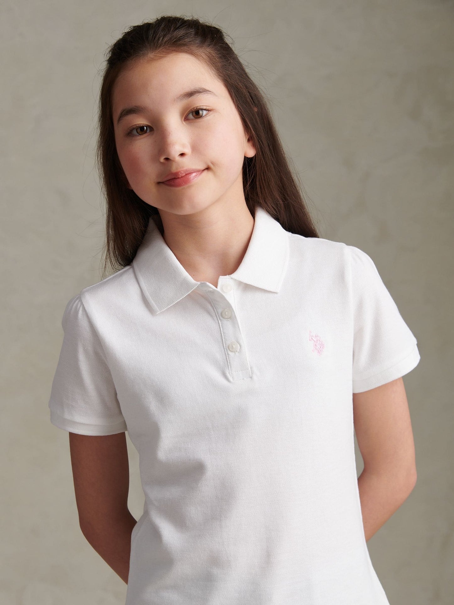 Dsiney Kidz - U.S. Polo Assn. White Regular Polo Top image 2