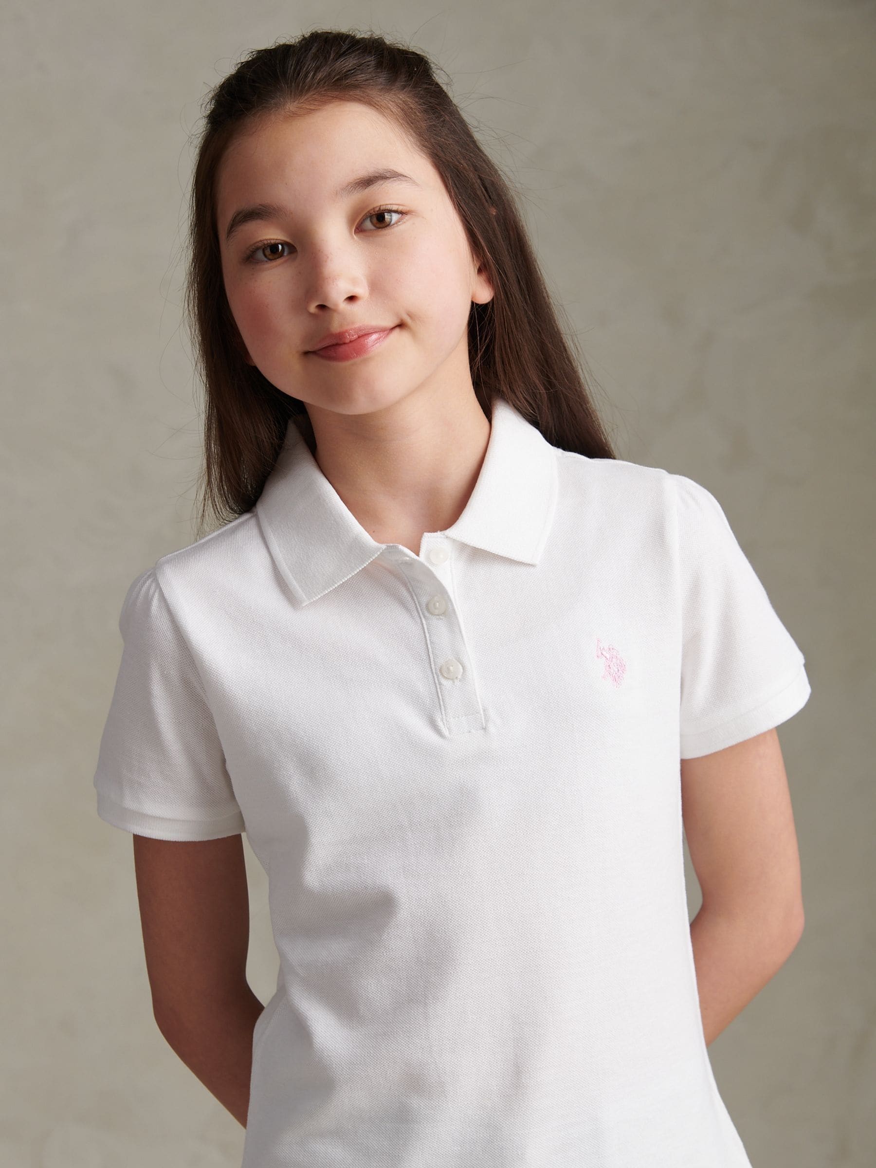 Dsiney Kidz - U.S. Polo Assn. White Regular Polo Top image 2