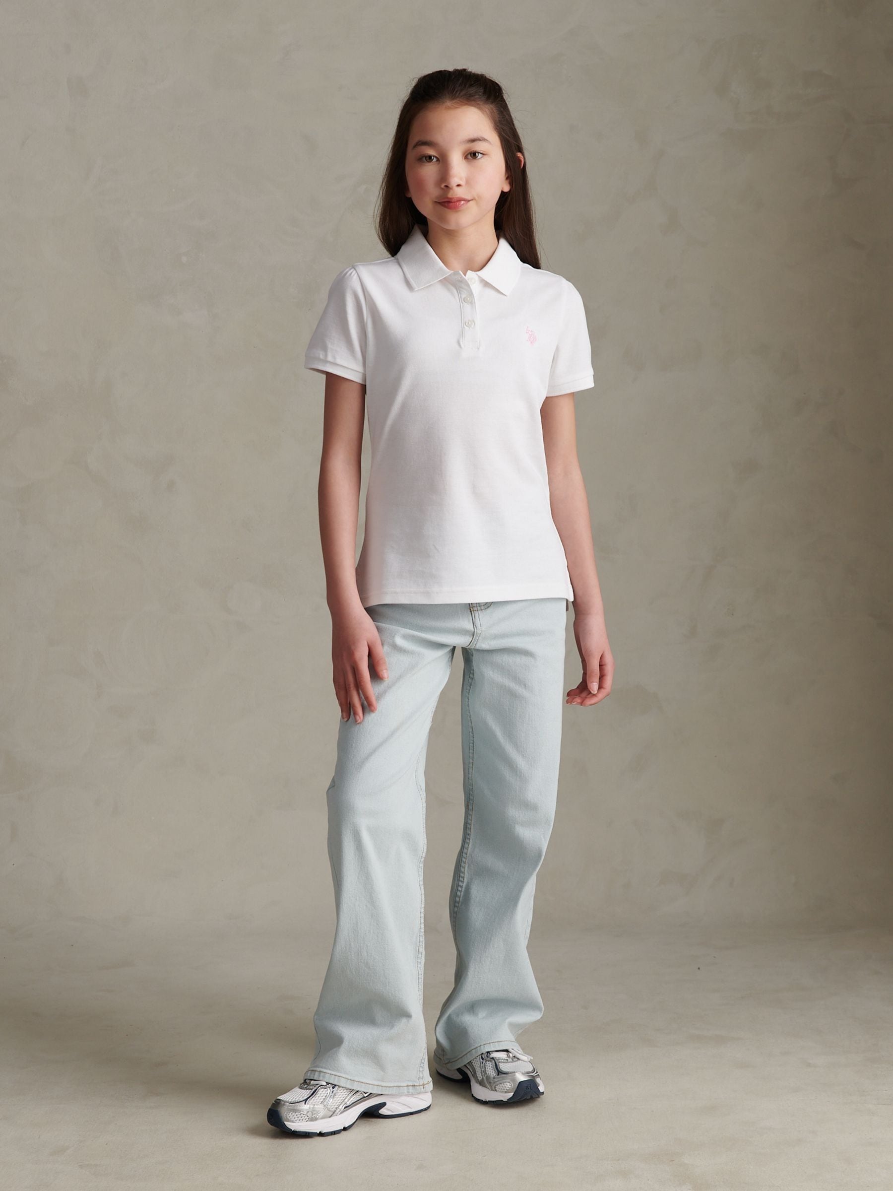 Dsiney Kidz - U.S. Polo Assn. White Regular Polo Top image 3