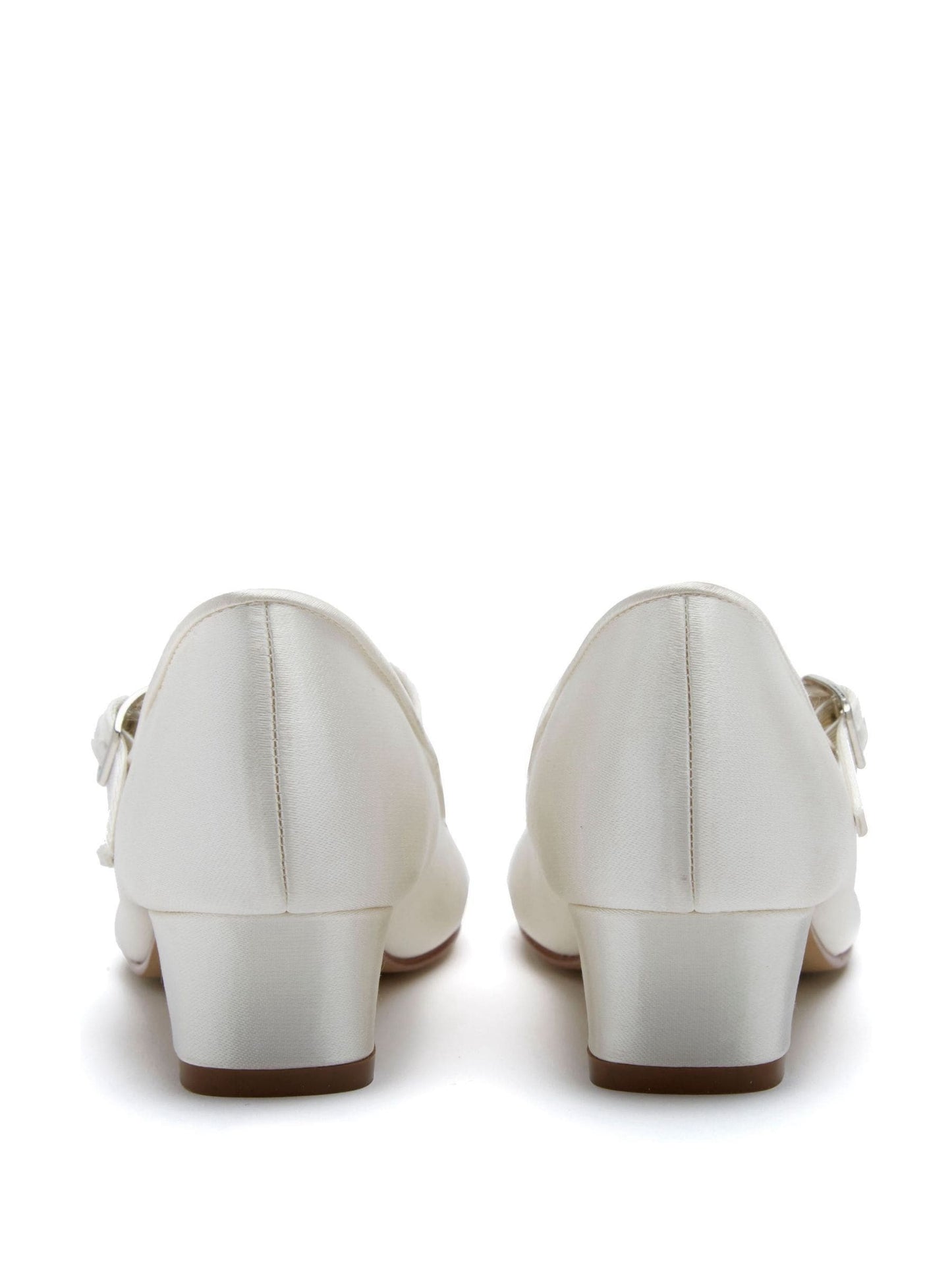 Rainbow Club Cream Kids Verity Satin Bridesmaid Shoes image 4