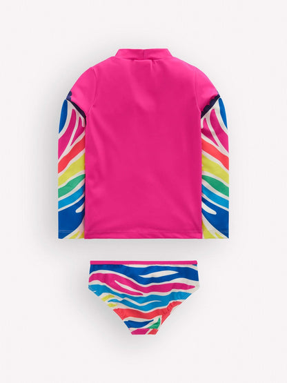 Boden Pink Appliqué Rash Vest Set image 2