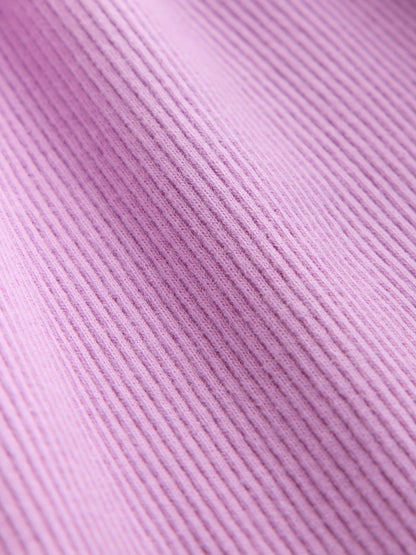 Dsiney Kidz - Lilac Bunny Embroidery Long Sleeve Ribbed Dress (3mths-7yrs) image 9