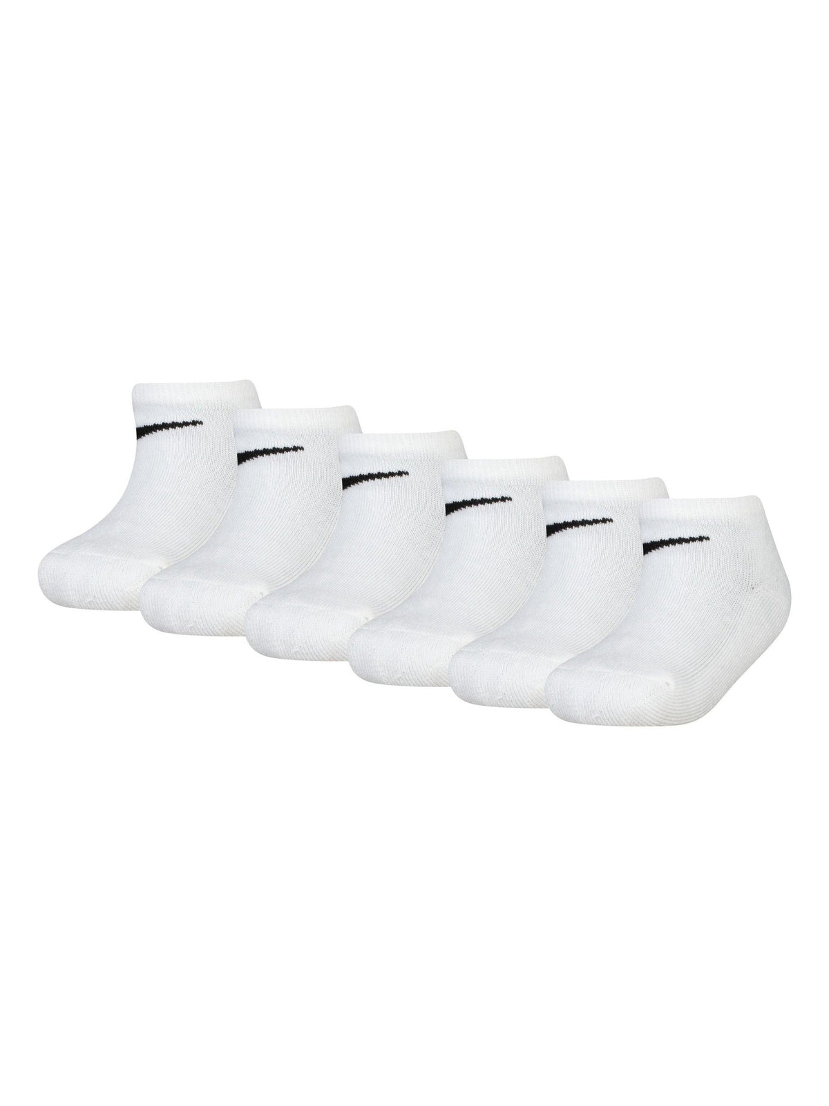 Nike White Little Kids Trainer Socks 6 Pack - image 1