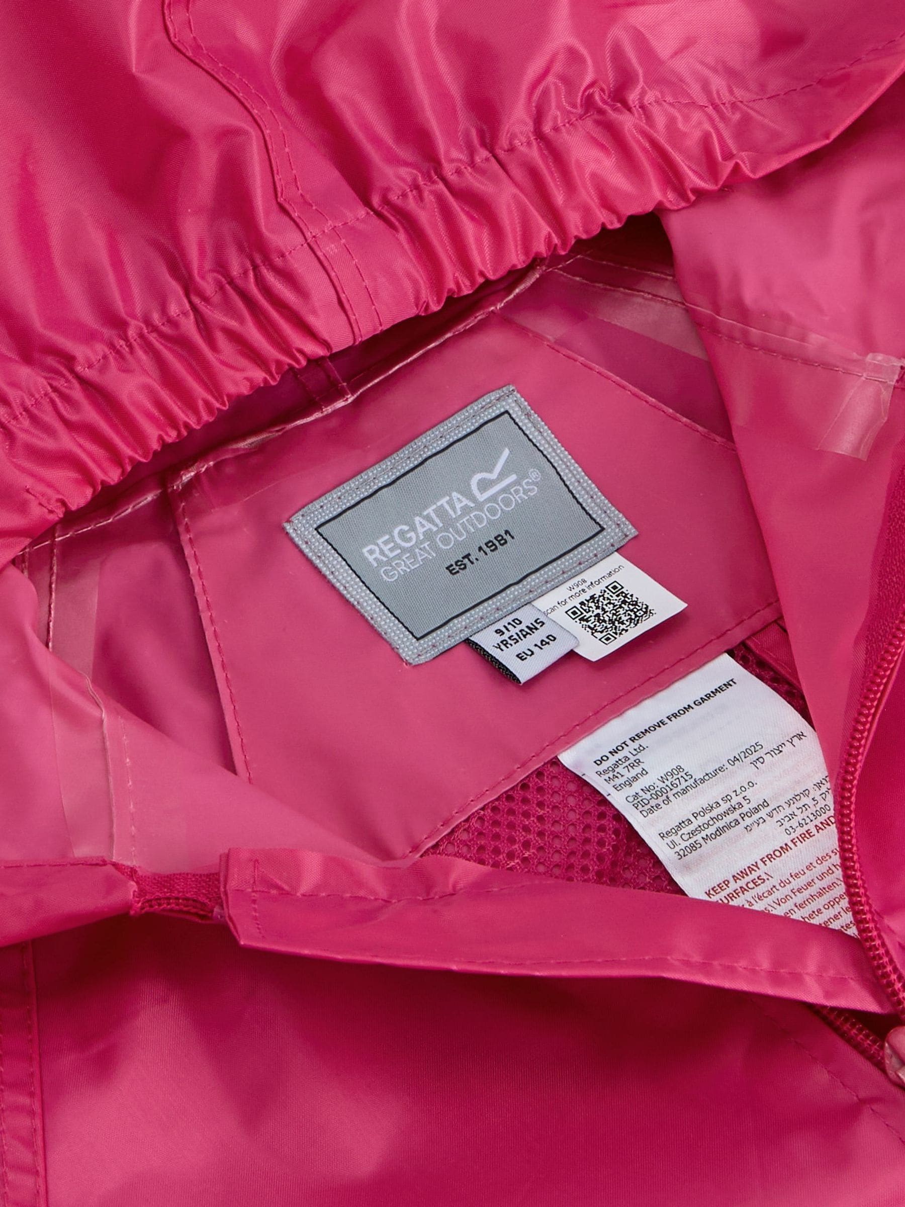 Dsiney Kidz - Regatta Pink Kids Stormbreak Jacket image 8
