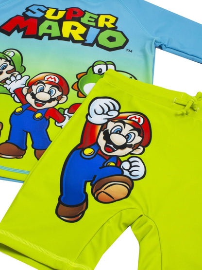 Dsiney Kidz - Vanilla Underground Green Super Mario 2 Piece Swim Set image 4