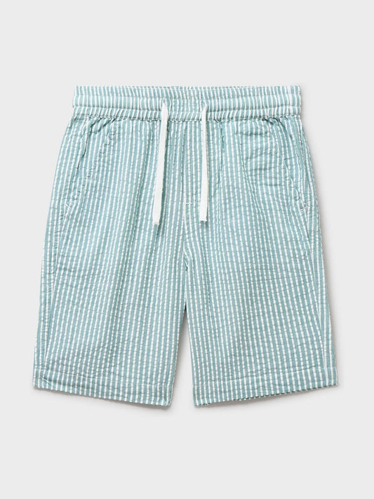 Disney Kidz - Crew Clothing Green Seersucker Shorts image 1