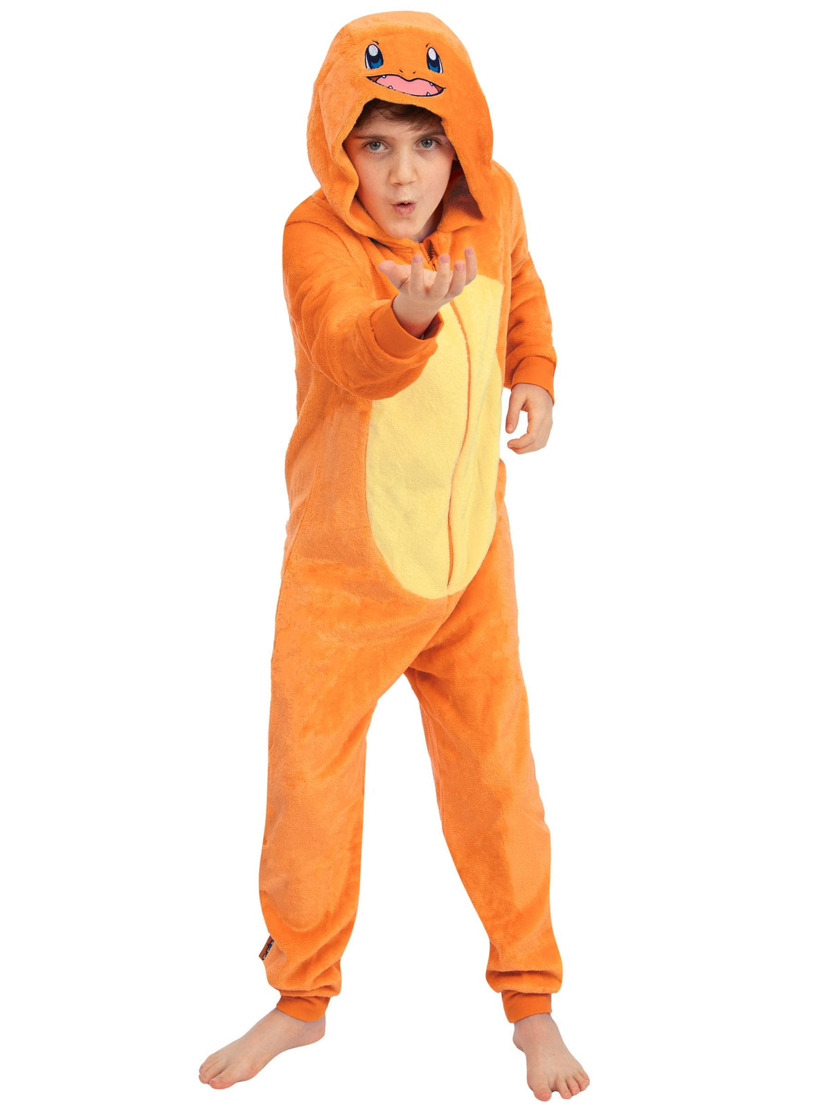 Character Orange Pokemon Charmander Fleece Onesie - image 2
