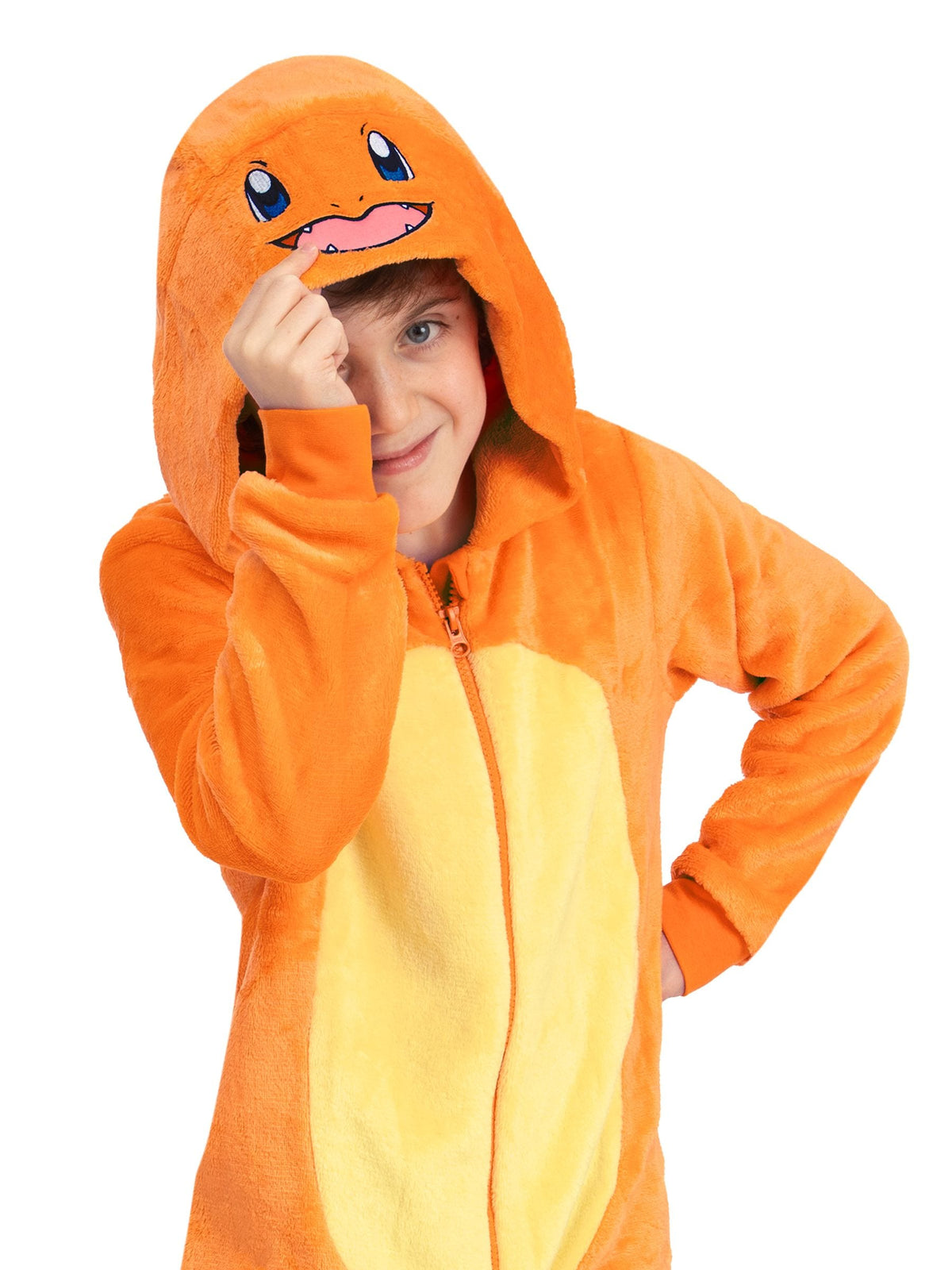Character Orange Pokemon Charmander Fleece Onesie - image 3