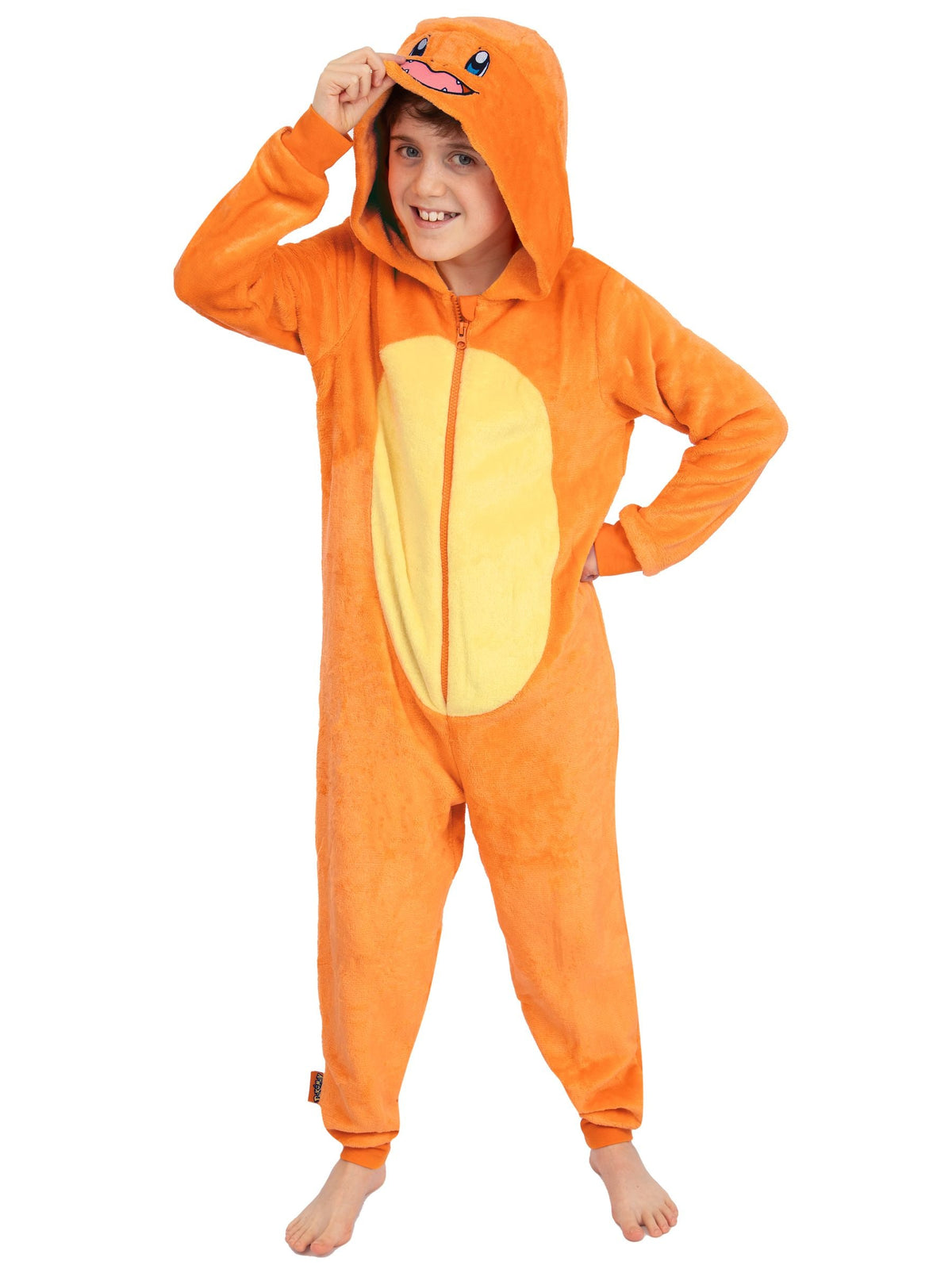 Character Orange Pokemon Charmander Fleece Onesie - image 4