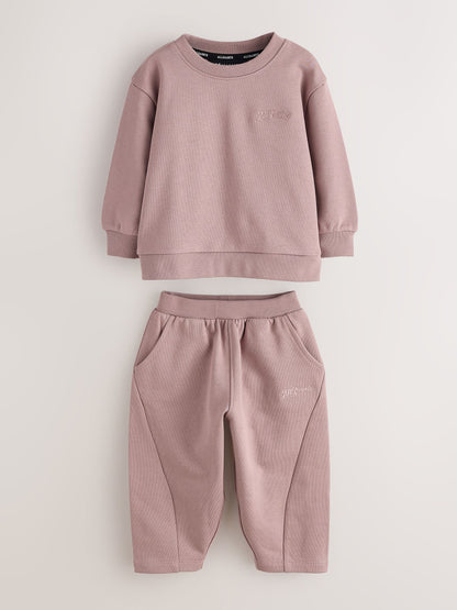 smALLSAINTS Pink ODDESEY Sweatshirt and Joggers Set - image 2