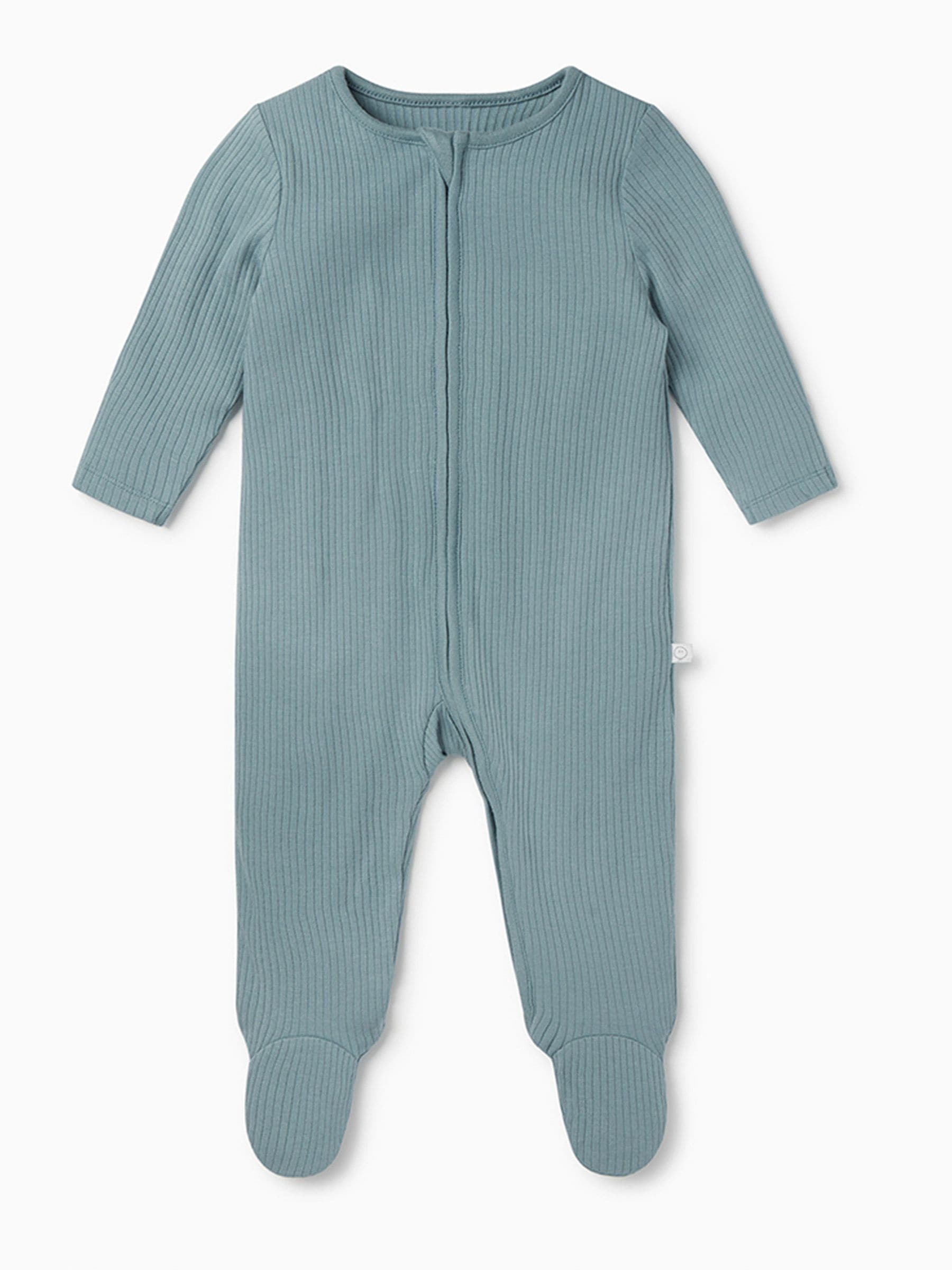 MORI Blue Stretch Supersoft 2 Way Zip Sleepsuit image 4