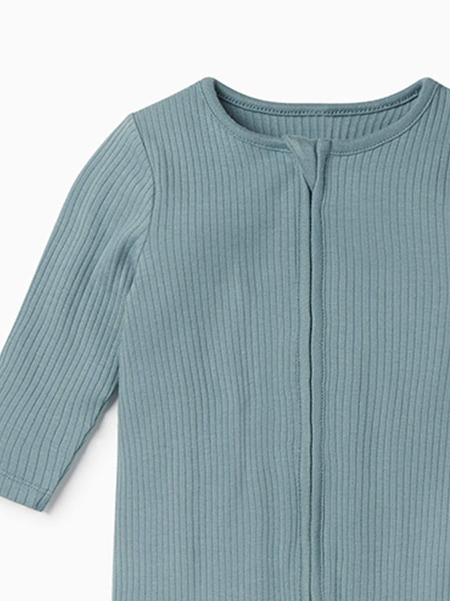 MORI Blue Stretch Supersoft 2 Way Zip Sleepsuit image 5