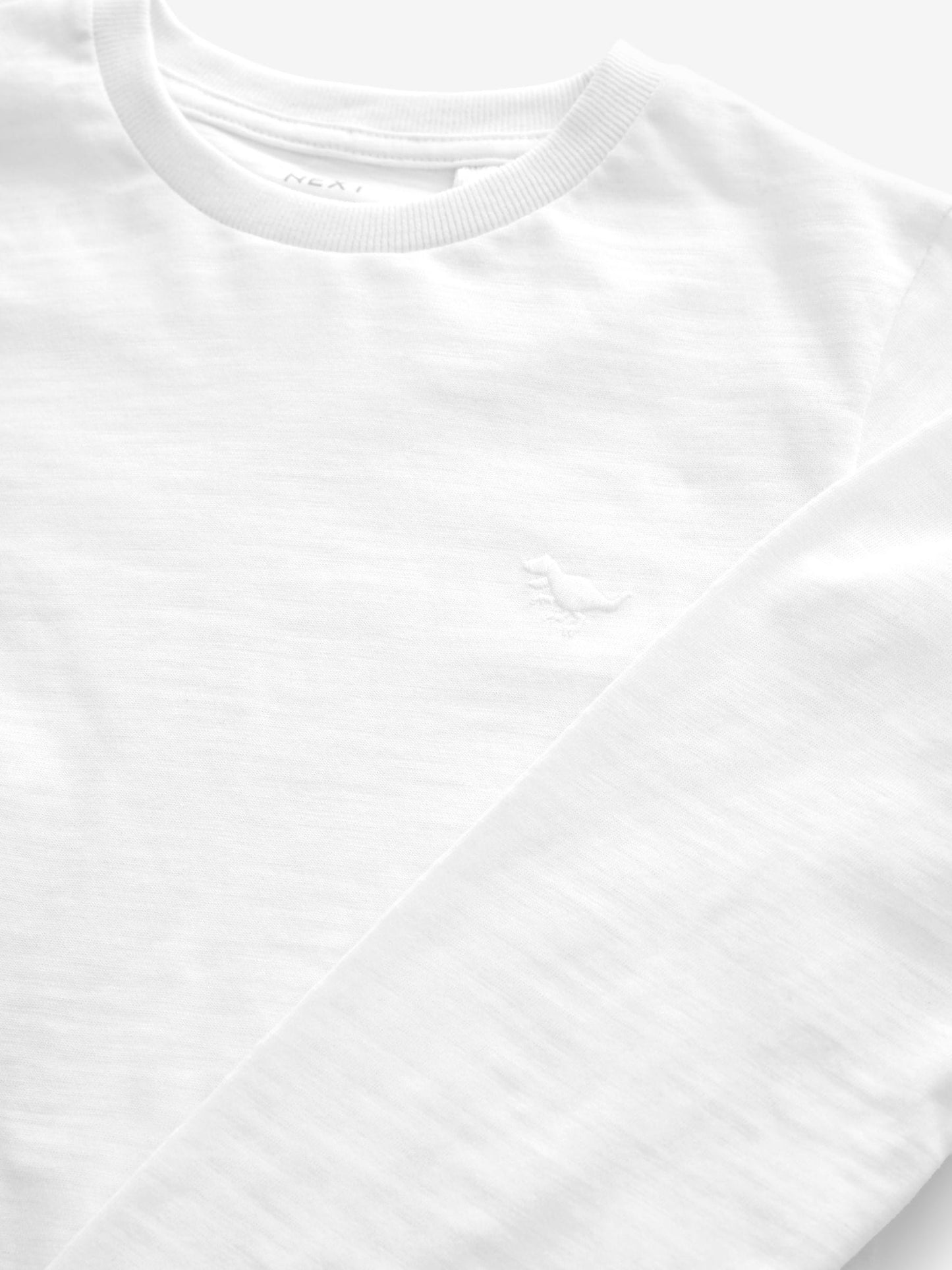 White Long Sleeve Plain T-Shirt (3mths-7yrs) image 3