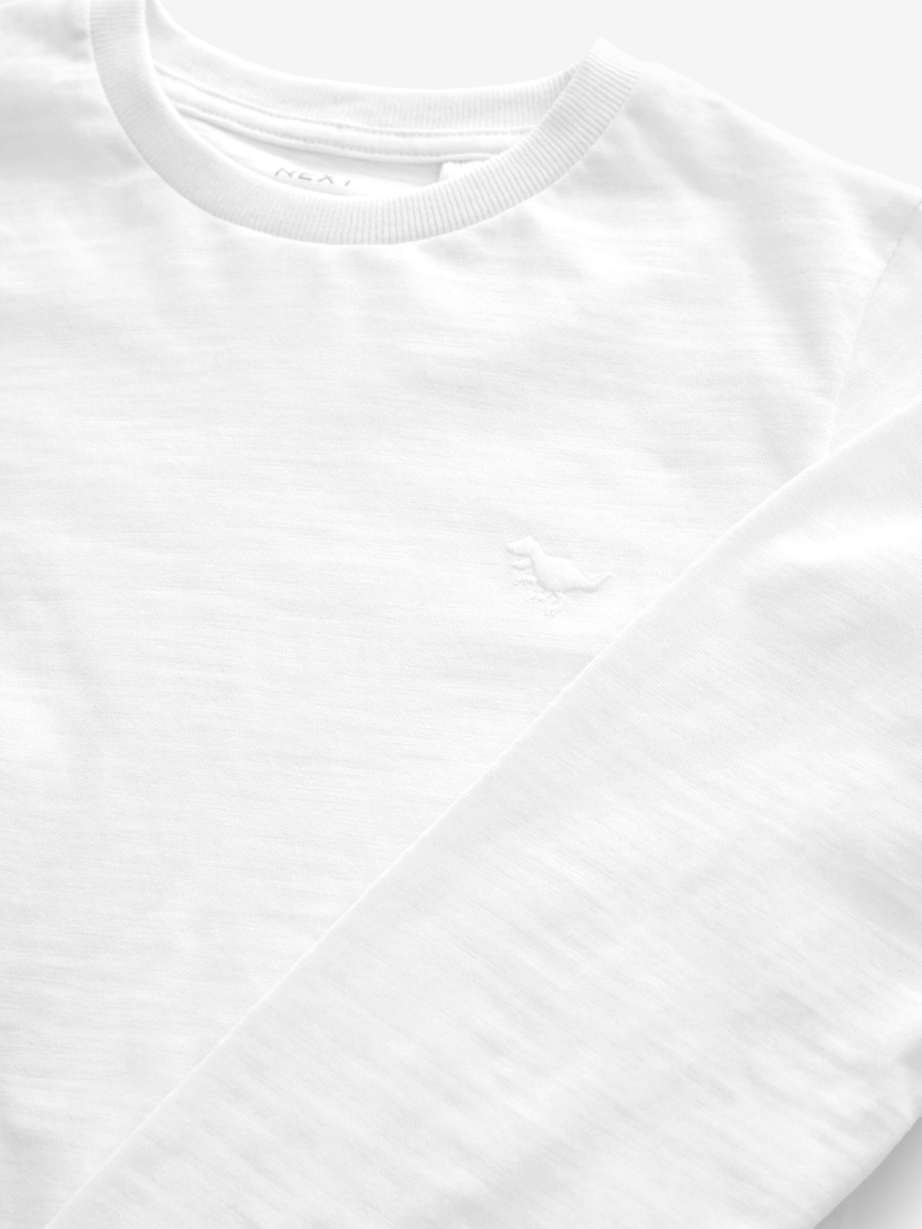 White Long Sleeve Plain T-Shirt (3mths-7yrs) image 3