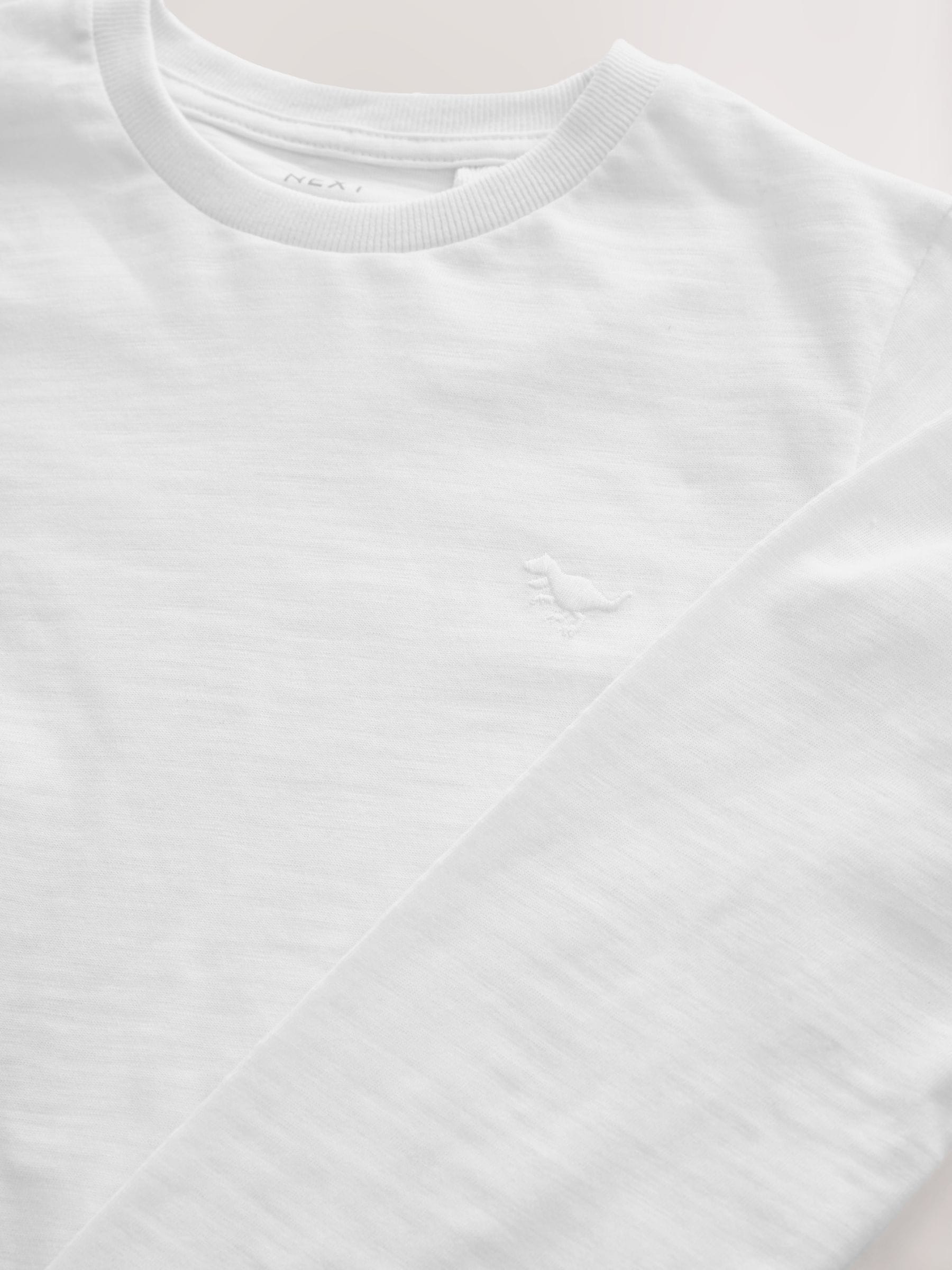 White Long Sleeve Plain T-Shirt (3mths-7yrs) image 6